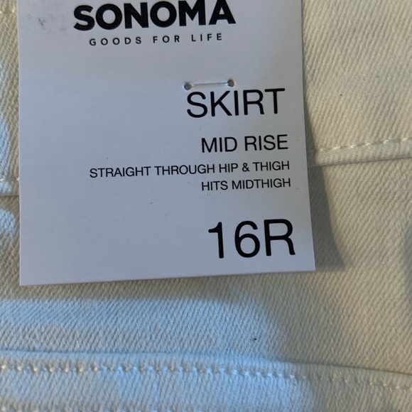 Sonoma white skirt SZ 16 & 18 - Picture 6 of 6